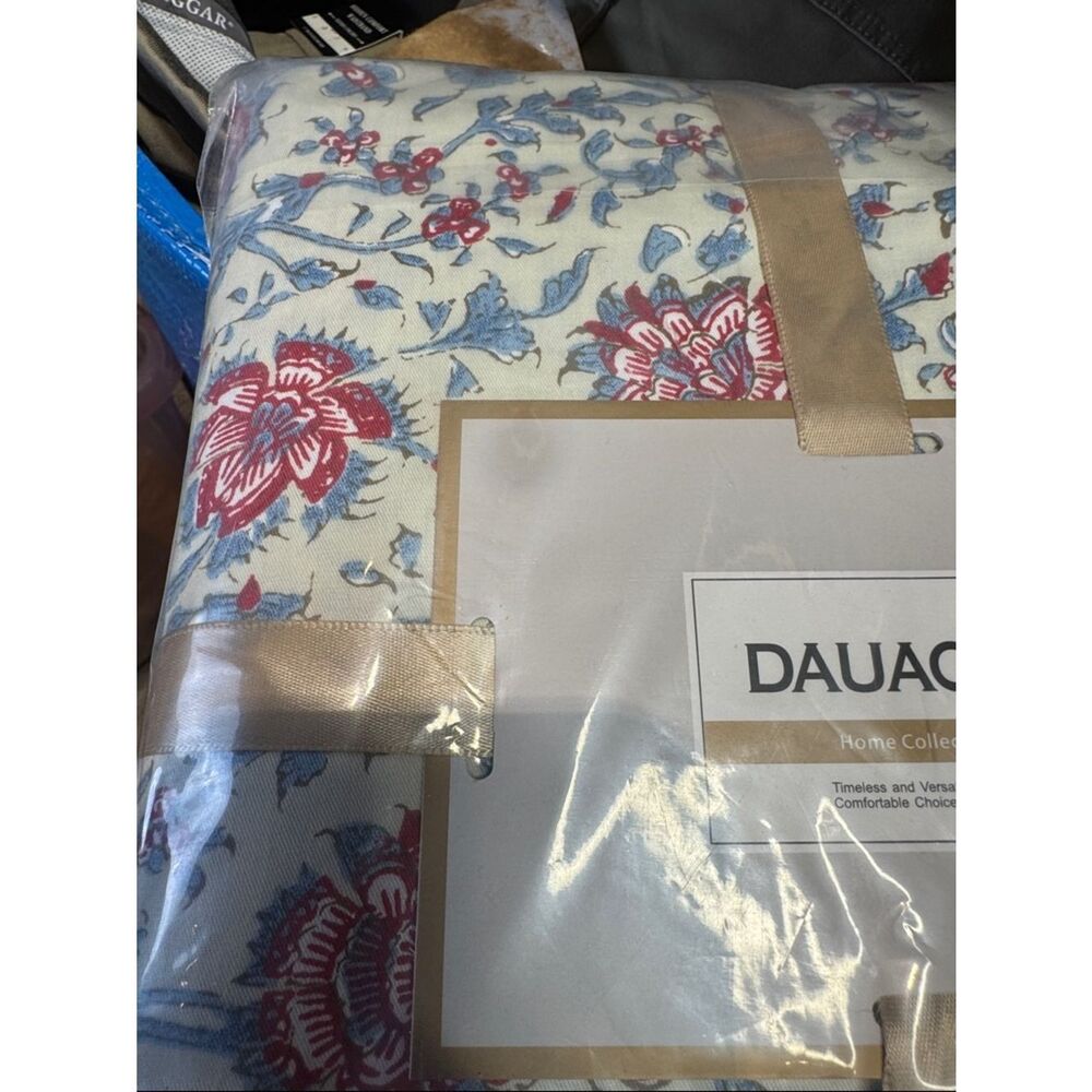 New Twin Floral Print Duvet Quilt Set in Cream and Pink 💯 Cotton - Picture 12 of 12